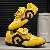 economico Sneakers da uomo-scarpe da ginnastica sportive rosse e bianche da uomo: eleganti scarpe da corsa con rete traspirante per abbigliamento casual, palestra e avventure all&#039;aria aperta