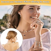 baratos artes, artesanato e costura-Pacote com 12 fechos e fechos magnéticos para colar. Extensor de joias com ímã forte. Fecho magnético para colar, ideal para fazer pulseiras e colares. Banhado a ouro e prata.