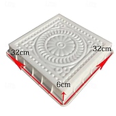 ieftine Produse pentru acasă-matriță pentru pietre de pavaj DIY - matriță pătrată pentru pavaj, matriță din plastic pentru beton și ciment - instrumente pentru fabricarea pedalei din cărămidă pentru peisaje de grădină