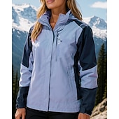 baratos Casacos impermeáveis-Mulheres Jaqueta Softshell Jaqueta de Trilha Jaqueta Hardshell Ao ar livre Prova-de-Água A Prova de Vento Roupas de caminhada Roupas de caminhada Primavera Outono Jaqueta Caça Pesca Alpinismo Retalhos