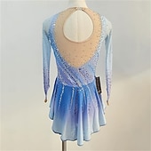 halpa Taitoluistelupuvut-pitkähihainen liukuvärjäys taitoluistelumekko räätälöity kilpailupuku