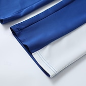 cheap Straight Leg-Men's Sweatpants Trousers Drawstring Elastic Waist Color Block Full Length Outdoor Vacation Casual Vacation Fashion Blue 1# Black Stretchy
