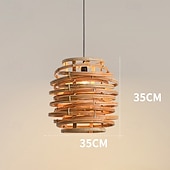 baratos Luzes da ilha-Lustre de teto moderno com iluminação LED estilo zen do sudeste asiático, luminária pendente com abajur decorativo, luminária pendente para quarto e sala de estar