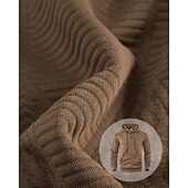 baratos hoodies básicos dos homens-Homens Moletom Moletom com capuz Preto Branco Amarelo Azul Marinha Café Com Capuz Tecido Jacquard Com Cordão Bolsos Estriado Desportos e Ar livre Diário Feriado Poliéster Roupa de rua Básico Casual