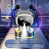 abordables Colgantes y ornamentos para coche-Ambientador inteligente para coche con robot, diseño de carga USB, cuatro configuraciones de intensidad de fragancia, accesorio ideal para coche y regalo perfecto.