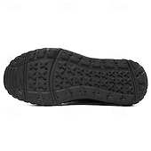 baratos Botas de cano curto-Botas casuais masculinas de couro sintético marrom de cano alto com sola de borracha antiderrapante - calçados duráveis para caminhadas ao ar livre, viagens e uso diário