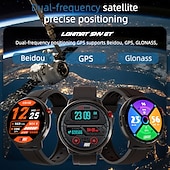זול שעונים חכמים-LOKMAT SKY GT שעון חכם 1.43 אִינְטשׁ טלפון סלולרי שעון חכם 4G LTE 3G 3G Blootooth מד צעדים מזכיר שיחות מד פעילות מותאם ל אנדרואיד iOS נשים גברים GPS המתנה ארוכה שיחות ללא מגע יד IPX-4 מארז שעון 47 מ&quot;מ