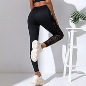 Χαμηλού Κόστους Γιόγκα κολάν &amp; καλσόν-Γυναικεία Παντελόνι συμπίεσης Γιόγκα κολάν Με τσέπες Έλεγχος κοιλιάς Ψηλή Μέση Γυμναστήριο Αθλητικά Τρέξιμο Παντελόνια Φούστες Συμπαγές Χρώμα Μαύρο Φθινόπωρο Αθλητισμός Ρούχα Γυμναστικής