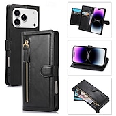 tanie Etui do iPhone&#039;ów-telefon Kılıf Na iPhone 17 Air 16 15 14 Pro Max Plus 16e 13 Pro Max Mini Osłona tylna Magnetyczne Stopka Gniazdo karty Retro TPU Skóra PU