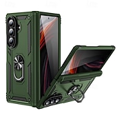 levne Pouzdra pro Samsung-telefon Carcasă Pro Samsung Galaxy Z-sklad 7 Z Fold 6 Z Fold 4 Zadní kryt Magnetické Stojánek Prstencová spona Brnění TPU PC