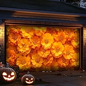 abordables Bannières de Garage et de Porte-tapisserie Couverture de porte de garage Grande suspension Souci Punk gothique sombre Soirée Outdoor Arrière-plans de prise de vue Porte d'Entrée Décoration d'intérieur