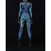 tanie Z nadrukiem-Wzorzyste garnitury Zentai Kostium Cosplay Body Drukowanie Strój karnawałowy Kombinezon zentai Męskie Damskie Dla chłopców seksowny kostium Halloween Kostium na Spektakl Impreza Bal maskowy Dla