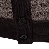 preiswerte Herren Strickjacke-Herren Pullover Pullunder Kleid Pullover Strickjacke Strickpullover Gerippt Stricken Normale Oberteile Gestrickt Gerippt Geometrisch V Ausschnitt Mode Schals Geschäft Lässig Bekleidung Herbst Winter