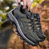 cheap Hiking Boots-Men's Durable Hiking Shoes with Anti-Slip Sole, Shock-Absorbing Outdoor Trekking Sneakers for Climbing, Camping and Travel