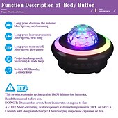 baratos Luzes de Natal-Projetor de céu estrelado com controle remoto, luz noturna com alto-falante Bluetooth, lâmpada Galaxy recarregável USB para decoração de quarto infantil