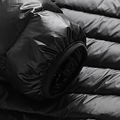 olcso Férfi pehelykabátok és párkák-Férfi Télikabát Puffer dzseki Párnázott dzseki Zseb Polyster Vakáció Hétköznapi viselet Randi Szokványos Divat Alkalmi Kényelmes Melegen tartani Tél Egyszínű / Sima szín Bor Fekete Tengerészkék