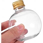 abordables Ornements-Lot de 10 boules d&#039;alcool de Noël transparentes de 50 ml/100 ml, ornements à remplir pour sapin de Noël avec pendentif en argent et en or, boules d&#039;alcool suspendues pour bricolage, décoration de fête