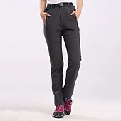abordables pantalon cargo femme-Femmes Slacks Pantalon Parachute Mode Occasionnel Longueur complète Naturel Uni Avec Poches Boucle Chaleur Thermique Coupe-vent Confortable Rue Fête Tenue quotidienne Gris Rose Claire Vert Automne