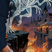 billiga Pojkes Halloween kostymer-Halloween Pojkar 3D Pumpa Dinosaurie T-shirt Långärmad Vår Höst Mode Grundläggande Barn 4-12 år Rund hals Utomhus Ledigt Dagligen Normal