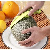 levne kempingové vybavení-nůž na meloun, kráječ melounu kantalup, kráječ ovoce