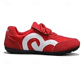 economico Sneakers da uomo-scarpe da ginnastica sportive rosse e bianche da uomo: eleganti scarpe da corsa con rete traspirante per abbigliamento casual, palestra e avventure all&#039;aria aperta