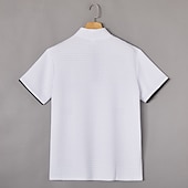  Men's Waffle Polo Shirts Zip Polo Casual Holiday Quarter Zip Short Sleeve Fashion Basic Plain Quarter Zip Summer Spring Regular Fit Black White Navy Blue Orange Waffle Polo Shirts