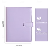 preiswerte Notizbücher &amp; Planer-A6/a5 pu leder diy binder notebook abdeckung tagebuch agenda planer papier abdeckung schule schreibwaren