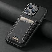 abordables Coques iPhone-téléphone Coque Pour iPhone 17 Pro Max 17 Air 16 16 Plus 16 Pro 16 Pro Max 15 15 14 Pro Max Plus 14 Plus 13 Pro Max Étui Portefeuille avec Support Emplacement Carte Antichoc Rétro TPU faux cuir