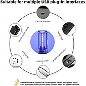 economico Luci decorative-Luce notturna USB per auto, dimmerabile, luce d&#039;atmosfera, spina USB, luce interna per auto, 4 colori, mini lampadina a LED, luci notturne per auto, campeggio, festa, decorazione per la camera da