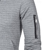 economico Felpa Tattica-Per uomo Felpa con cappuccio Felpa con cappuccio a nido d&#039;ape Felpa con cappuccio tattica Nero Bianco Grigio chiaro Grigio scuro Con Cappuccio Semplice Cerniera Testurizzato Sport &amp; Outdoor Casuale