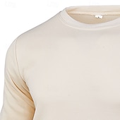economico Felpa con cappuccio in pile-Per uomo Maglia Felpa in pile Maglione Felpa con cappuccio foderata in pile Nero Bianco Giallo Rosa Rosso Girocollo Semplice Sport &amp; Outdoor Casuale Quotidiano Poliestere Streetwear Cool