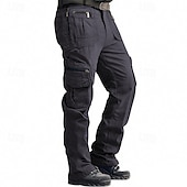 cheap Cargo Pants-Men's Cargo Pants Trousers Buttons Multi Pocket Plain Wearable Outdoor Daily Camping &amp; Hiking Fashion Classic Black Yellow