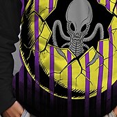 levne Chlapecké halloweenské kostýmy-předvečer Všech svatých Chlapecké 3D Komiks Duch Tričko Košilky Dlouhý rukáv Jaro Podzim Módní Základní Děti 4-12 let Tričkový Venkovní Ležérní Denní Běžný