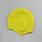 رخيصةأون قبعات السباحة-قبعة سباحة من السيليكون إلى بالغين سيليكون غرفة إضافية ملائمة مريح مقاوم للكلور ومضاد للحساسية سباحة تزلج على الماء