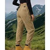cheap Bottoms-Women's Hiking Pants Trousers Casual Pants Winter Autumn / Fall Outdoor Regular Fit Waterproof Windproof Bottoms Pocket Elastic Waist Black Army Green Camping / Hiking Running S M L XL XXL