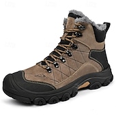 economico Stivali invernali e neve-stivali tattici invernali da uomo con fodera in pelliccia: caldi stivali da trekking militari impermeabili per la sopravvivenza all'aperto, il campeggio e il freddo