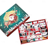 cheap Advent Calendar-Christmas Socks Advent Calendar 2025 Women Adult Kids Xmas Gift Sock Advent Calendar Girls Boys 12 Pairs Christmas Socks