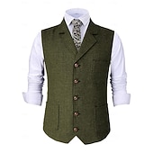 levne Blazery a vesta-Retro Řvoucí 20s 20. léta 20. století Kamizelka Velký Gatsby Gentleman Maškarní kostým Pánské předvečer Všech svatých Karneval Večerní oslava Plesová maškaráda Dospělí Vesta