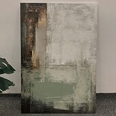 cheap Abstract Paintings-Mintura Hand Painted Abstract Green Oil Paintings on Canvas Modern Abstract Wall Art Picture For Home Decoration Ready To Hang With Stretched Frame