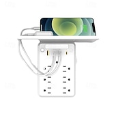 baratos acessórios de perfuração-extensor de tomada de parede com prateleira noturna, extensor de tomada 9 em 1 com prateleira, extensores de tomadas com vários plugues, extensores de tomadas elétricas de parede, expansor de plugue