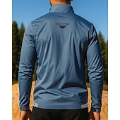 preiswerte Laufjacken-Herren Einfarbig Outdoorjacke Herbst Tasche Langarm Athleisure Sonnenschutz Leicht Laufen Training Outdoor Weiß Blau Grau Sportbekleidung Sportkleidung