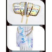  Inspirado em ídolos coreanos Estrela pop Ocasiões Especiais Fantasias Originais Ídolo Virtual for Mulheres Adulto Dia Das Bruxas Carnaval Espetáculo Comic Con Anime Expo