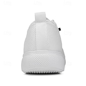 economico Scarpe Casual con Lacci-Per uomo Scarpe Casual Camminata Casual Tessuto Confortevole Antiscivolo Traspirante Allacciatura Nero Bianco Grigio Primavera Autunno Inverno