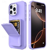 Χαμηλού Κόστους iPhone Θήκες-τηλέφωνο tok Για iPhone 16 Pro Max Plus 16 16e Πίσω Κάλυμμα με βάση στήριξης Καθρέφτης Υποδοχή κάρτας Ρετρό TPU PU δέρμα