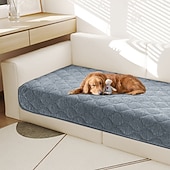 billige Hundesofatrekk-Chenille Sofa Putepadding Vanntett Anti-Skli Kjæledyrvennlig Sofa Deksel Plush Myk Setebeskytter Vaskbar Anti-Flekk Sofa Pad Stue