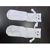 abordables calcetines caseros-Calcetines magnéticos navideños de edición invernal, medias navideñas rojas con diseño de bufanda, calcetines decorativos magnéticos con forma de ojo grande para sujetar las manos, decoración festiva de Navidad y Halloween.