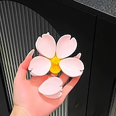 cheap Fruit &amp; Vegetable Tools-2pcs Cherry Blossom Magnetic Bag Clips Reusable Pink Flower Food Storage Clamp Decorative Plastic Hexagon-Shaped Fridge Magnet for Kitchen, Office, and Home Decor
