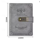 Χαμηλού Κόστους Notebooks &amp; Planners-a5 200 σελίδες ρετρό βιβλίο κωδικών πρόσβασης με κλειδαριά ημερολόγιο παχύρρευστο δημιουργικό χειρόγραφο βιβλίο σημειωματάριο φοιτητή χαρτικά ντοσιέ σημειωματάριου