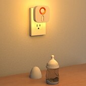 economico Luci notturne plug-in-1 pz 68mm luce di rilevamento umano rbg luce d&#039;atmosfera colorata regolabile dimmerabile luce notturna a led a colori luce da letto spina ue/us