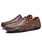 halpa Miesten loaferit ja nauhattomat kengät-Miesten ruskeat slip-on-mokkasiinit ajokengät – joustavat ja rennot loaferit viikonloppumatkoille, työmatkoille ja kesäretkille
